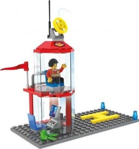 Blocki KLOCKI LEGO CITY Straż Pożarna 3w1 - Wóz Strażacki, Helikopter, Komenda STRAŻY POŻARNEJ z LĄDOWISKIEM - 238 elementów 8