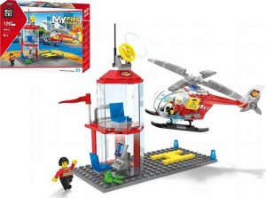 Blocki KLOCKI LEGO CITY Straż Pożarna 3w1 - Wóz Strażacki, Helikopter, Komenda STRAŻY POŻARNEJ z LĄDOWISKIEM - 238 elementów 9