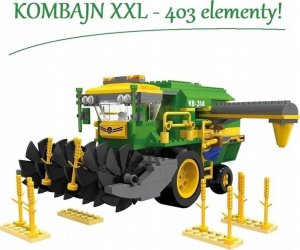 Blocki KLOCKI LEGO MYFARM Ogromny Kombajn do Zboża MASZYNA XXL - FARMA BLOCKI 371 elementów NA PREZENT 1