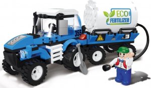 Blocki KLOCKI LEGO MYFARM Traktor z Przyczepą Beczkowozem Beczkowóz Ciągnik - FARMA BLOCKI 170 elementów NA PREZENT 3
