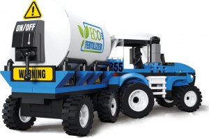 Blocki KLOCKI LEGO MYFARM Traktor z Przyczepą Beczkowozem Beczkowóz Ciągnik - FARMA BLOCKI 170 elementów NA PREZENT 4