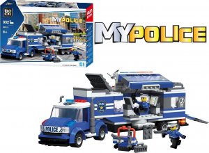 Blocki KLOCKI LEGO POLICJA Mobilny Posterunek Centrum Dowodzenia Policjant KOMENDA KOMISARIAT POLICJI BLOCKI 332 elementy 3