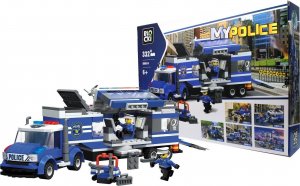 Blocki KLOCKI LEGO POLICJA Mobilny Posterunek Centrum Dowodzenia Policjant KOMENDA KOMISARIAT POLICJI BLOCKI 332 elementy 7
