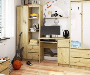 Biurko Fabryka Mebli Akord Piksel Dąb Artisan 90 cm x 50 cm 4