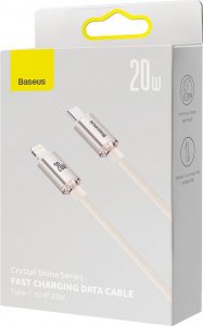 Kabel USB Baseus USB-C - Lightning 1.2 m Różowy (CAJY001304) 5