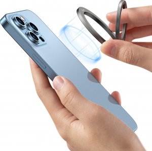 Baseus Magnetyczny uchwyt na palec Baseus Halo srebrny 2