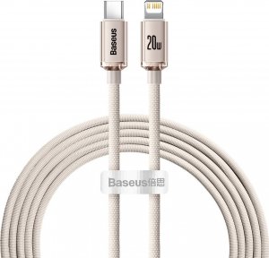 Kabel USB Baseus USB-C - Lightning 2 m Różowy (CAJY001404) 1