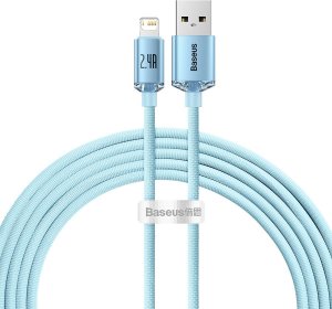 Kabel USB Baseus USB-A - Lightning 2 m Niebieski (CAJY001203) 1