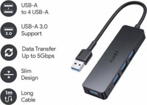 HUB USB Aukey 4x USB-A 3.1 Gen1 (CB-H39) 2