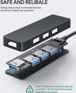 HUB USB Aukey 4x USB-A 3.1 Gen1 (CB-H39) 6
