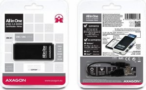 Czytnik Axagon Zewnętrzny mini czytnik CRE-X1, 5-slot ALL-IN-One 7
