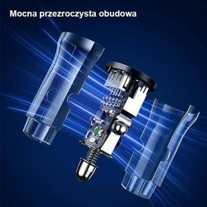 Ładowarka Usams Ładowarka samochodowa USAMS C31 3A 2xUSB-A Fast Charge niebieski/blue CC162CC02 8