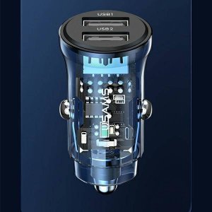 Ładowarka Usams Ładowarka samochodowa USAMS C31 3A 2xUSB-A Fast Charge niebieski/blue CC162CC02 10