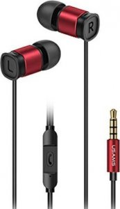Słuchawki Usams Słuchawki USAMS EP-46 jack 3,5 mm czerwony/red 1,2m HSEP4602 1