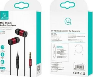 Słuchawki Usams Słuchawki USAMS EP-46 jack 3,5 mm czerwony/red 1,2m HSEP4602 9