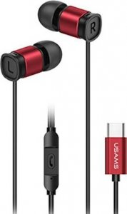 Słuchawki Usams Słuchawki USAMS EP-46 USB-C czerwony/red 1,2m HSEP4604 1