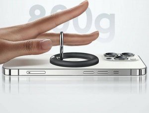 Usams Uchwyt na palec USAMS Ring holder magnetic czarny/black US-ZJ071 3