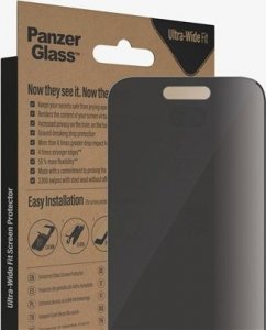 PanzerGlass PanzerGlass Ultra-Wide Fit iPhone 14 Pro 6,1" Privacy Screen Protection Antibacterial Easy Aligner Included P2784 3