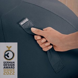 Leitz PIŁKA DO SIEDZENIA LEITZ ERGO COSY AKSAMITNY SZARY 3