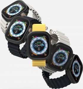 Ringke RINGKE SLIM 2-PACK APPLE WATCH ULTRA (49 MM) CLEAR & MATTE BLACK 3