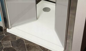 HDL Wahadłowe Drzwi Prysznicowe 115x195 Szkło Mleczne 4