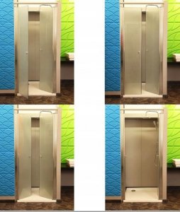 HDL Wahadłowe Drzwi Prysznicowe 120x195 Szkło Mleczne 2