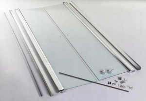 HDL Wahadłowe Drzwi Prysznicowe 135x195 Szkło Mleczne 6