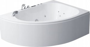 Wanna AWT Narożna Wanna Z Hydromasażem 180/130 z Baterią 5