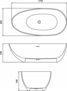 Wanna EAGO Wanna wolnostojąca z konglomeratu 171x85 gat2 10