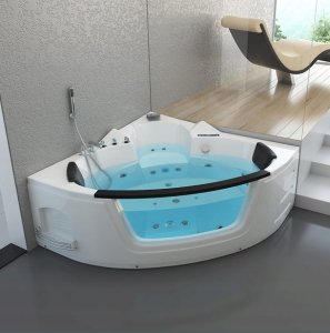 Wanna HDL Narożna dwuosobowa wanna z hydromasażem 157x157 4