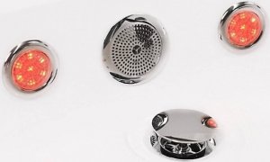 Wanna HDL Narożna dwuosobowa wanna z hydromasażem 157x157 10