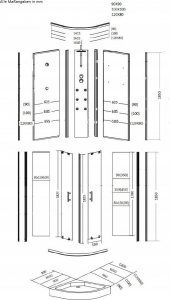 HDL Kabina prysznicowa 90x90 z hydromasażem 10