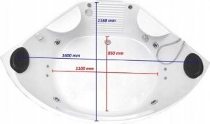 HDL Ekskluzywny prysznic parowy z hydromasażem 150x220 8