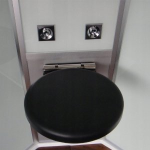 EAGO Kabina parowa z termostatem 100x80 prawa czarna 3