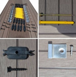 HDL Deska tarasowa kompozytowa ciemny brąz220x14,6 2m2 8