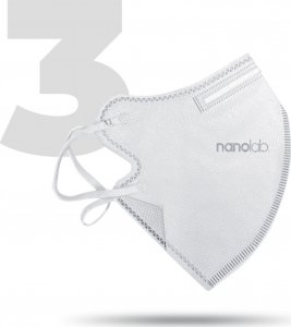 Nanolab Nano, do prania Maseczka ochronna, FFP2, biały, uniwersalny, 3ks, Nanolab 1