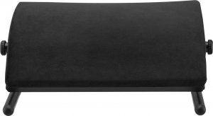 Powerton Podstawa ergonomiczna pod nogi, wyjmowana miękka poduszka, czarny, stal, 25 kg nośność, Powerton 4