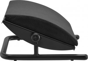 Powerton Podstawa ergonomiczna pod nogi, wyjmowana miękka poduszka, czarny, stal, 25 kg nośność, Powerton 5