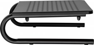 Powerton Podstawa pod monitor, miejsce na klawiaturę, czarny, metal/ tworzywo, 20 kg nośność, Powerton, ergo 17