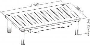 Powerton Podstawa pod monitor, czarna (WPEMS1) 18
