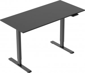 Powerton Stelaż / podstawa biurka, elektycznie regulowany, regulacja rozstawu 500mm, system antykolizyjny, czarny, 100 kg nośność, Powerton 6