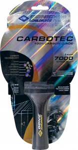 Donic Rakietka do tenisa stołowego CarboTec 7000 + pokrowiec 9