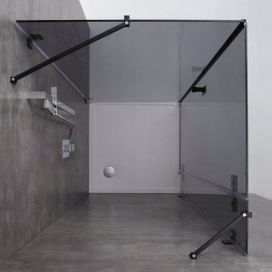 EAGO Kabina Prysznicowa 100x100 Easy Clean 8mm Czarna 2