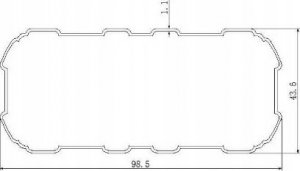 HDL Aluminiowa wiata samochodowa biała 505 x 300 11