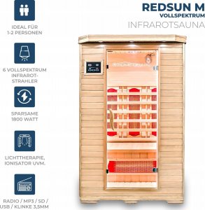 Home Deluxe Sauna na podczerwień REDSUN M pełne spektrum 2