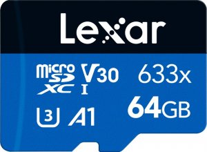 Karta Lexar 633x MicroSDXC 64 GB Class 10 UHS-I/U3 A1 V30 (LMS0633064G-BNNNG) 1