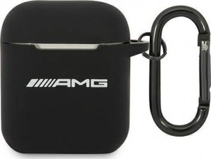 Mercedes AMG Silicone Big Logo - Etui AirPods (czarny) 1