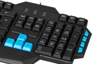 Klawiatura Rampage Everest KB-06 Black US Gaming WSAD Multimedialna 3