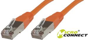 MicroConnect Patchcord S/FTP, CAT6, 10m, LSZH, pomarańczowy (SSTP610O) 1