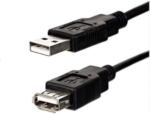 Kabel USB Logo USB-A - USB-A 3 m Czarny 1